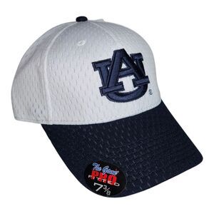 Auburn Tigers NCAA Mens The Game Pro White/ Blue Adjustable Hat Cap sz 7 3/8 NWT